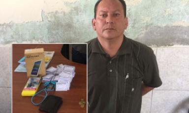 Sujeto vendía rifas y prometía sorteo de una tablet. Foto: PNP