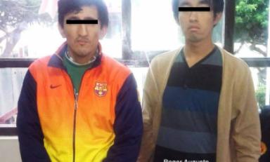 Presuntos secuestradores fueron intervenidos en la Campiña de Moche. (Foto: Difusión)