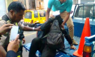 Sujeto acusado de intento de violación a una niña de 7 años. (Foto Serenazgo MPT)