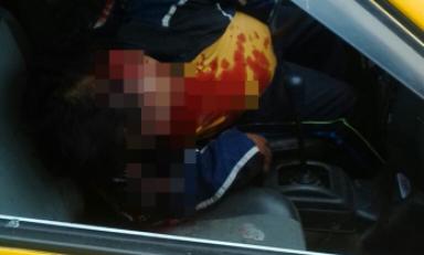 Cuerpo permaneció dentro del vehículo a la espera del fiscal. Foto: Trujillo en Línea