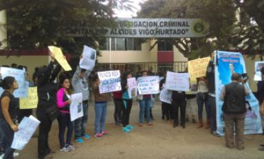 Familiares pidieron a presidente que no deje impune muerte de suboficial. Foto: Trujillo en Línea