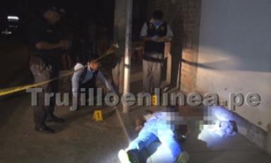Hombre recibió dos impactos de bala en la cabeza. Foto: Trujillo en Línea